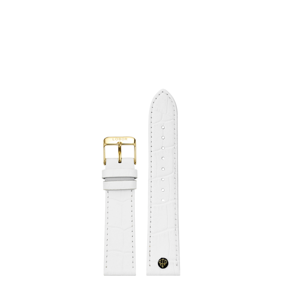 WHITE STRAP 16MM(GOLD)
