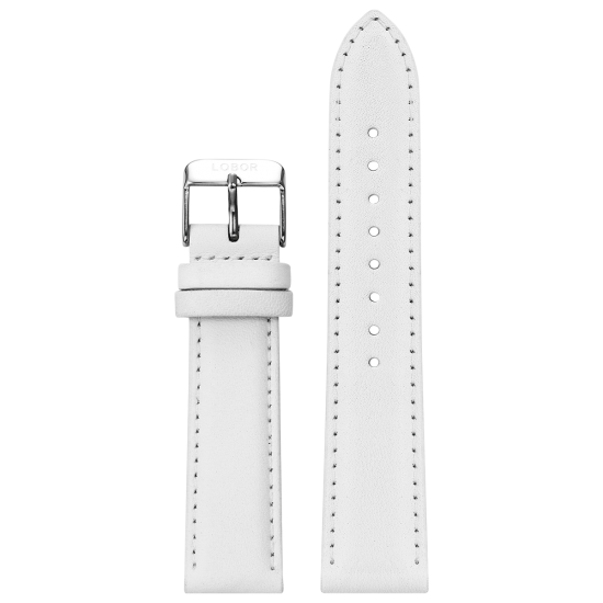 WHITE STRAP 20MM(SILVER)No pattern