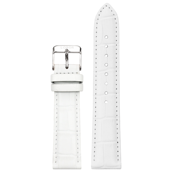 DYNASTY WHITE STRAP 20MM(SILVER)