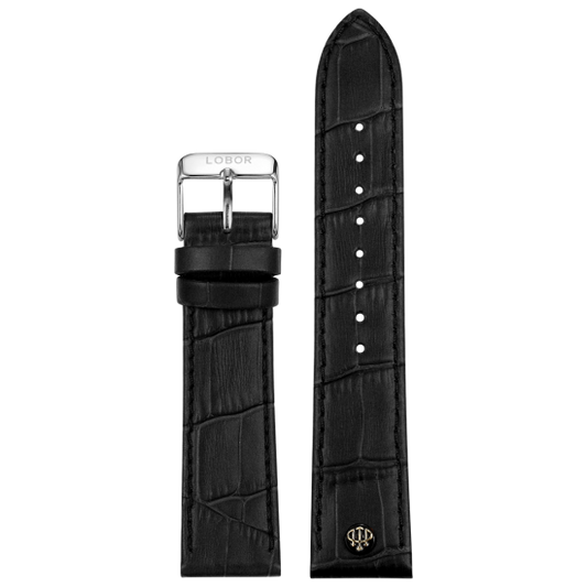 BLACK STRAP 22MM(SILVER)