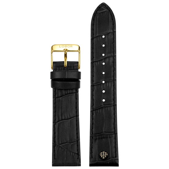 BLACK STRAP 22MM(GOLD)