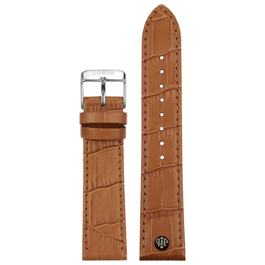 BROWN STRAP 22MM(SILVER)