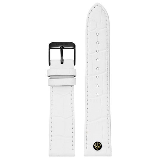 WHITE STRAP 22MM(BLACK)