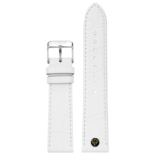 WHITE STRAP 22MM(SILVER)