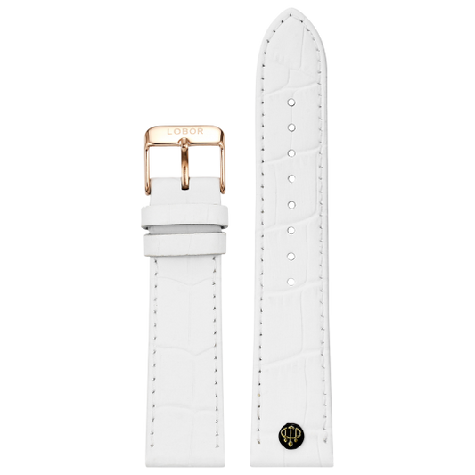 WHITE STRAP 22MM(ROSE)
