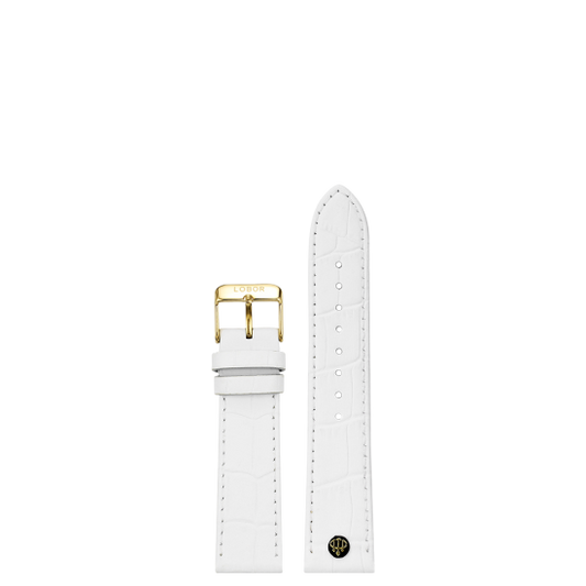 WHITE STRAP 16MM(GOLD)