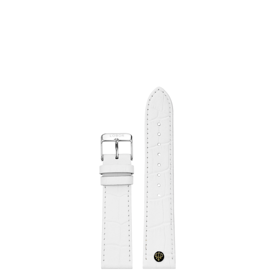 WHITE STRAP 16MM(SILVER)
