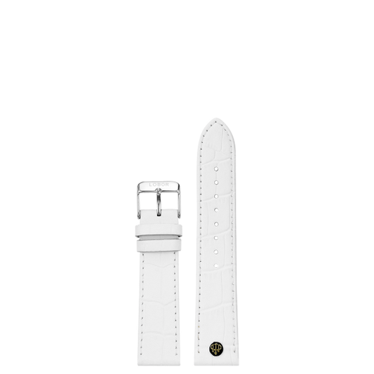 WHITE STRAP 16MM(SILVER)