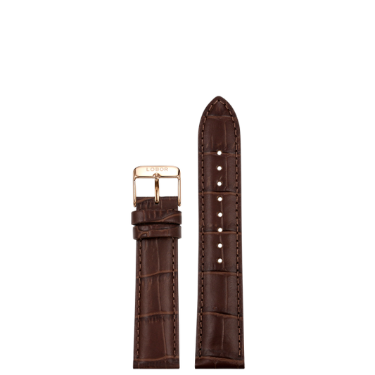DYNASTY BROWN STRAP 16MM(ROSE)