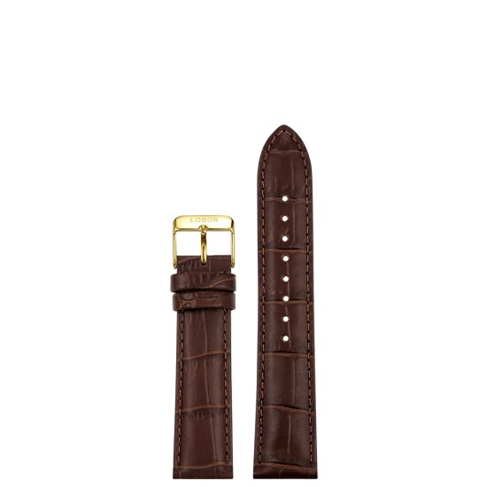 DYNASTY BROWN STRAP 16MM(GOLD)