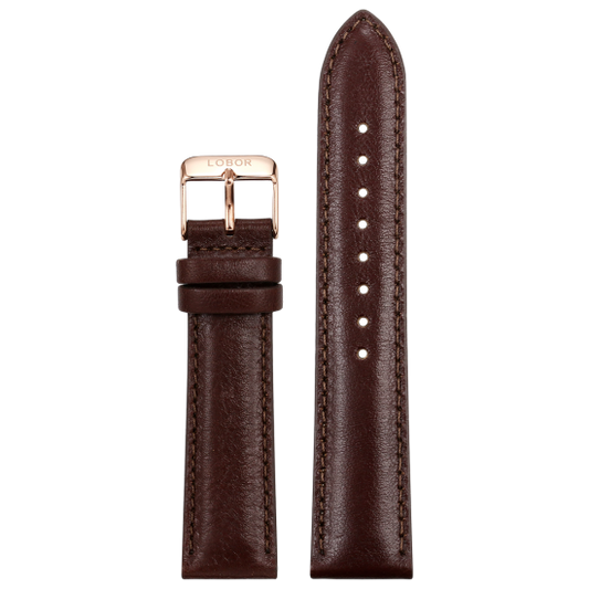 BROWN STRAP 20MM(ROSE)No pattern
