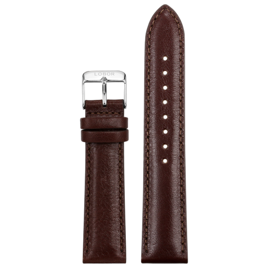 BROWN STRAP 20MM(SILVER)No pattern