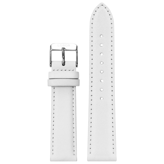 WHITE STRAP 20MM(SILVER)No pattern