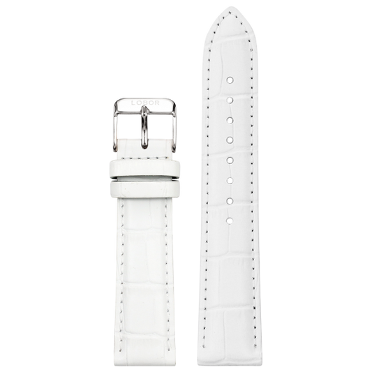 DYNASTY WHITE STRAP 20MM(SILVER)