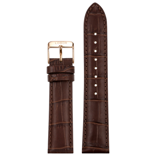 DYNASTY BROWN STRAP 20MM(ROSE)